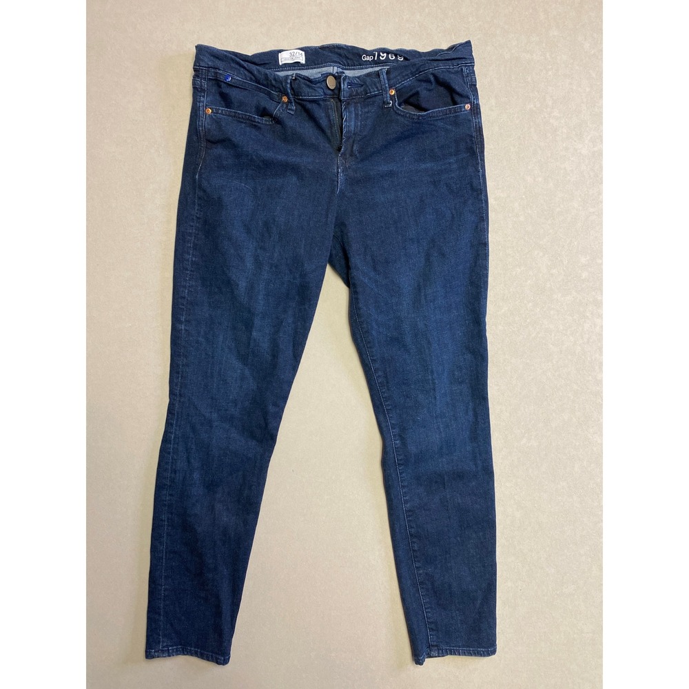 Gap 1969 Legging Jeans Womens 32/14 Dark Indigo Wash Skinny Stretch Denim